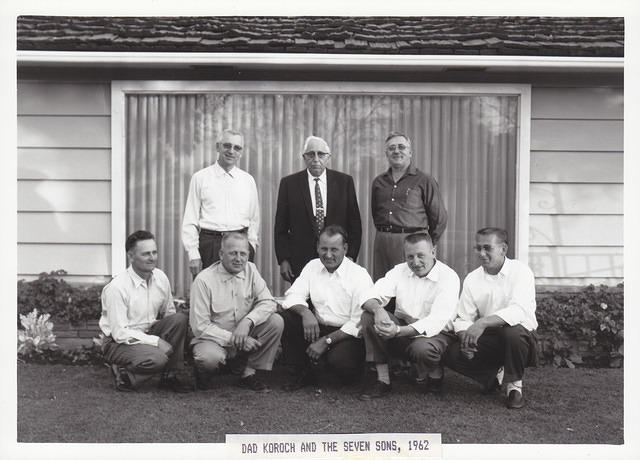 Dad Koroch and the seven sons - 1962