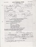 Bill Ray Korock - Death Record - 1956